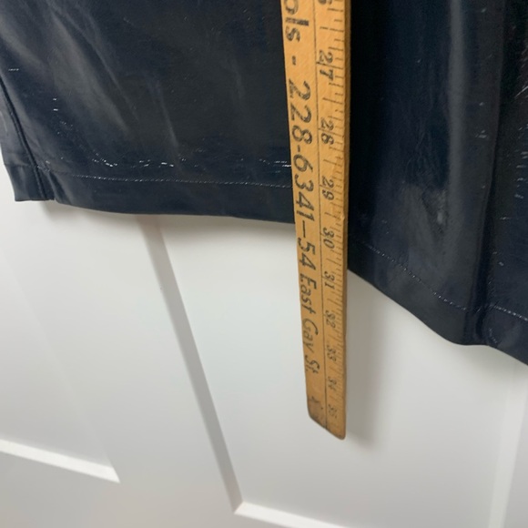 Abercrombie & Fitch Pants Size 10 30 Black Vegan Leather Goth Dark Fairy Vamp - Picture 7 of 10